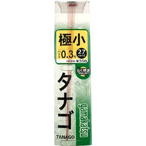がまかつ Gamakatsu がまかつ テトロン糸付 タナゴ鈎 極小 ハリス テトロン 100 11-954
