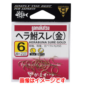 がまかつ Gamakatsu がまかつ ヘラ鮒スレ 金 6号 12-171