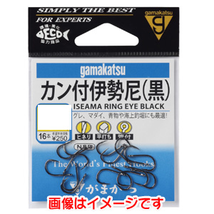 がまかつ Gamakatsu がまかつ カン付伊勢尼 黒 7号 66-074