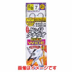 がまかつ Gamakatsu がまかつ ケン付タチウオ ST-R ワイド 1本仕掛 ナノスムースコート 2/0号 ハリス 7 TU-171