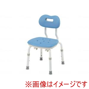 パナソニック エイジフリー パナソニック エイジフリー シャワーチェア ユクリア コンパクトスツール背付 N ブルー PN-L41121A 受注生産