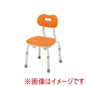 パナソニック エイジフリー パナソニック エイジフリー シャワーチェア ユクリア コンパクトスツール背付 N オレンジ PN-L41121D 受注生産