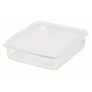 パール金属 パール金属 EasyClean浅型密閉保存容器L ブルー HB-2629