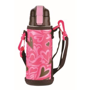 パール金属 パール金属 キッズチャージャー ダイレクトボトル600 ハート ポーチ付 HB-2798