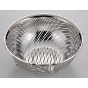 パール金属 パール金属 アットアクア ステンレス製 パンチボウル型 ザル 21cm 足付 HB-4111