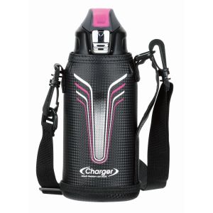 パール金属 パール金属 チャージャーネオ ダイレクトボトル800 ピンク×ブラック ポーチ付 HB-5249