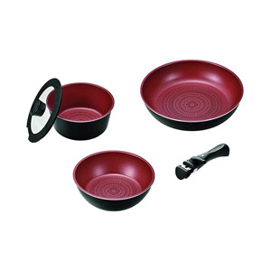 パール金属 パール金属 クックサイン ダイヤモンドコート IH対応 クックウェア 5点セット B HB-5622