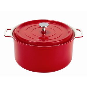 パール金属 パール金属 無水調理ができるセラミック加工IH対応両手鍋 22cm レッド HB-5726