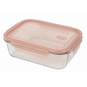 パール金属 パール金属 ディッシュプラス 耐熱ガラスバルブ付保存容器長方形 1400ml HB-5962