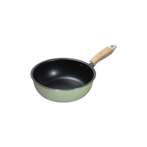 パール金属 パール金属 ナチュラルクックピュア ふっ素加工 IH対応 いため鍋 20cm グリーン HB-6664
