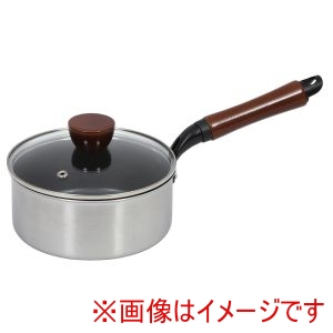 パール金属 パール金属 HC-207 ファストクック 2層鋼ダイヤモンドコートIH対応ガラス蓋付片手鍋16cm