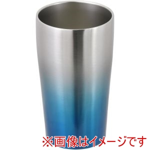 パール金属 パール金属 HC-318 ビンテージバー 真空タンブラー420 サテン×ブルー 