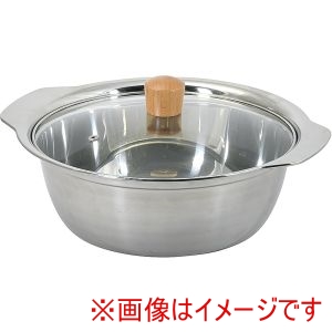 パール金属 Pearl パール金属 和楽庵 ステンレス製 ガラス蓋付き よせ鍋 26cm HC-0377