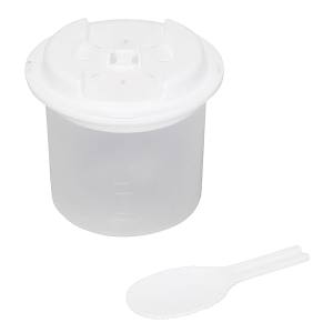 パール金属 Pearl パール金属 キッチンスマイル レンジで作る ご飯 鍋 1合用 しゃもじ付 HC-0637