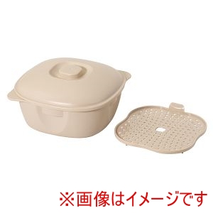 パール金属 Pearl パール金属 レンジでつくる ラーメン 焼きそば鍋 ベージュ HC-1006