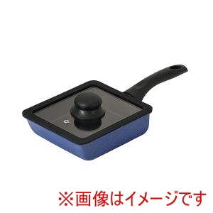 パール金属 Pearl パール金属 ニューハコパン ふっ素加工 IH対応 ガラス蓋付き 角型 フライパン 15×18cm HC-1087