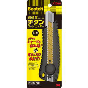 スリーエム 3M スリーエム 3M TI-DLD スコッチ 高硬度チタンコートカッター プロ仕様 ネジロック式 L型