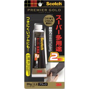 スリーエム 3M スリーエム 3M 9006 超強力接着剤 プレミアゴールド スーパー多用途2 ブラック 20g