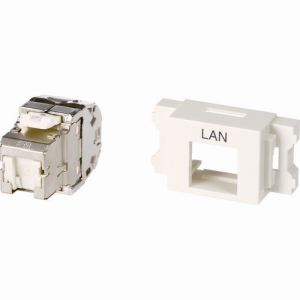 コーニング コーニング VOL-6AOCBZL-WHL Cat6A RJ45モジュラージャック+JISプレート用アダプタセット