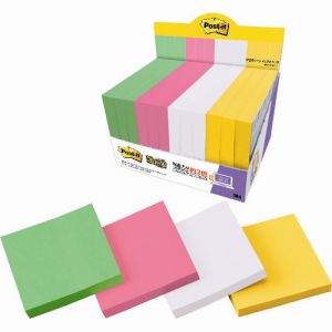 スリーエム 3M スリーエム 3M 6541SS-MC-8 ポスト イット 強粘着ノートマルチカラー8増量パック