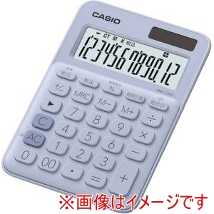 カシオ CASIO カシオ MW-C20C-LB-N ミニジャスト型カラフル電卓 ペールブルー
