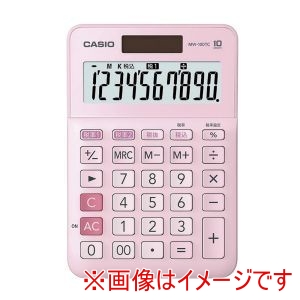 カシオ CASIO カシオ W税電卓 MW-100TC PK-N 10桁