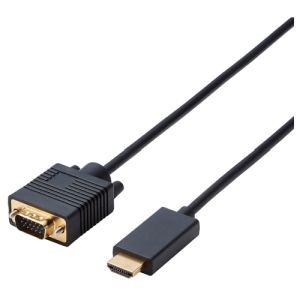 ELECOM エレコム エレコム EL10X35 変換ケーブル HDMI-VGA 1.0m ブラック