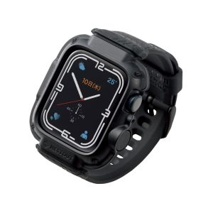 エレコム ELECOM エレコム AW-21BBBNESTBK Apple Watch series7 41mm バンパー バンド一体型 NESTOUT WALK ブラック