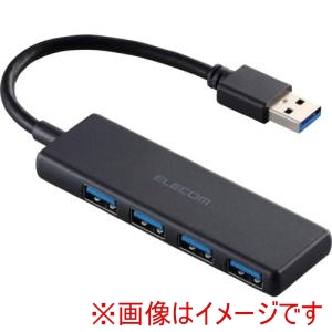 エレコム ELECOM エレコム U3H-H040BK USBHUB USB5Gbps バスパワー 4ポート ブラック