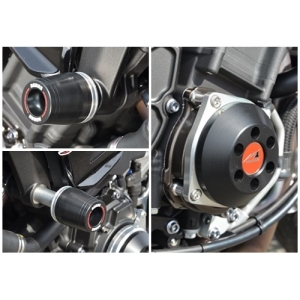 アグラス AGRAS アグラス 342-279-005BX Rスライダー 3点SET フレームφ50 ロゴ+クランク BLK MT-10 17 AGRAS