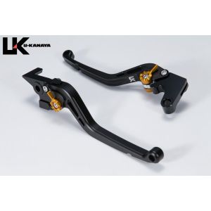 ユーカナヤ U-KANAYA ユーカナヤ KA074-107-0111 レバーセット STD/ロング BK/TI (ツヤケシ) Z900RS 18-25/Z900 SE 22