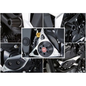 アグラス AGRAS アグラス 342-306-024BX フレームφ50ロゴ 右 ジェネA クラッチ BLK R/S 5点 GSX-S750 17- AGRAS