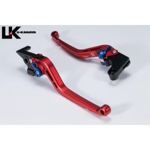 ユーカナヤ U-KANAYA ユーカナヤ HO093-124-0115 レバーセット STD/ロング RD/BK (ツヤケシ) PCX JK05/PCX(e HEV)/PCX160(KF47)