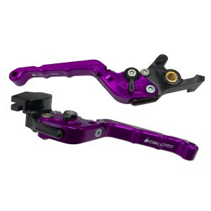 バイカーズ BIKERS バイカーズ K0526-PUR レバーセット 可倒式 カーブタイプ パープル ZX-25R 20-24 Ninja650/Z650 17-25 Z900 18-24
