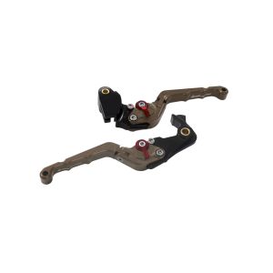 BIKERS BIKERS K0514-TIN レバーセット 可倒式 カーブタイプ チタン Z900RS 18-24 ZX-6R 19-24 Z1000 17-22 Ninja1000 17-19