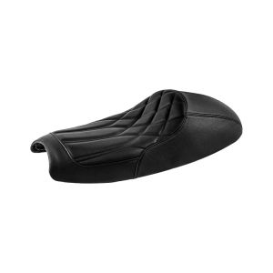モートーン モートーン MSM006 シート カフェスタイル ダイヤモンドステッチ ブラック 空冷 T100 (02-15) Scrambler (06-15) Thruxton (05-15)