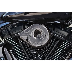 S＆S S＆S 170-0779 ステルス エアクリーナー ティアドロップ スモーキークローム Lava Chrome カバーのみ