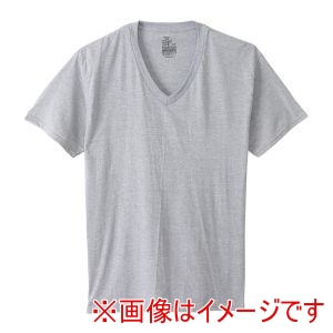 ヘインズ Hanes ヘインズ HM1EY704 2P RS V T-SHIRT ヘザーグレー L
