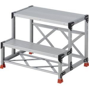 トラスコ中山 TRUSCO トラスコ TSF286 作業用踏台 2段 ステップ奥行200 高さ0.60m 天板800X400 TRUSCO メーカー直送 代引不可 北海道沖縄離島不可