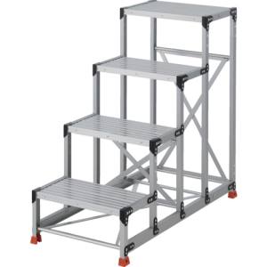 トラスコ中山 TRUSCO トラスコ TSF463012 作業用踏台 4段 ステップ奥行300 高さ1.2m 天板600X400 TRUSCO メーカー直送 代引不可 北海道沖縄離島不可