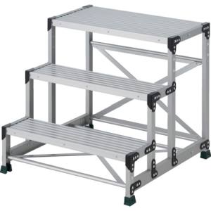 トラスコ中山 TRUSCO トラスコ TSF3875 作業用踏台 3段 ステップ奥行200 高さ0.75m 天板800X400 TRUSCO メーカー直送 代引不可 北海道沖縄離島不可