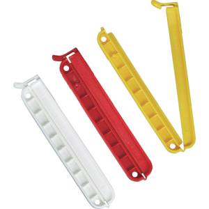 トラスコ中山 TRUSCO トラスコ TWC110WRY3P 袋留めクリップ 3P 白赤黄 TRUSCO