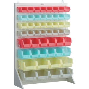 トラスコ中山 TRUSCO T-12224N-SK-AW パネルコンテナラック 910X320XH1240 クリアカラーコンテナ 小X32 中X12 大X8 メーカー直送 代引不可 北海道沖縄離島不可