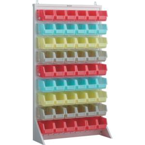 トラスコ中山 TRUSCO トラスコ T1696NSKAW パネルコンテナラック 910X320XH1600 クリアカラーコンテナ 中X54 TRUSCO メーカー直送 代引不可 北海道沖縄離島不可