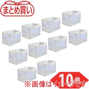 トラスコ中山 TRUSCO トラスコ中山 CRS60N-TM-10P まとめ買い オリコン 折りたたみコンテナ60L 透明 10個 メーカー直送 代引不可 北海道沖縄離島不可
