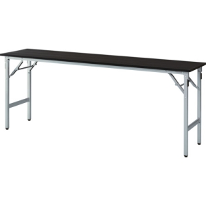 トラスコ　TRUSCO トラスコ TTAB-1845A-BK 超薄型テクセル天板 超軽量折り畳み会議テーブル アルミ脚  1800×450 ブラック メーカー直送 代引不可 北海道沖縄離島不可