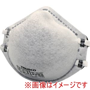トラスコ中山 TRUSCO トラスコ中山 T81-DS1OV 使い捨て式防じんマスク DS1 活性炭層 10枚入 