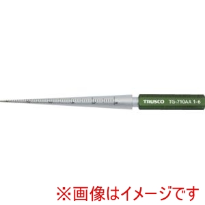 トラスコ中山 TRUSCO トラスコ中山 TG-710AA 管用テーパーゲージ 測定範囲1.0～6.0 TRUSCO