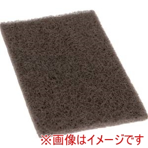 トラスコ中山 TRUSCO トラスコ中山 TEFP-600 エコノミー不織布研磨パッド 10枚入 #600相当 こげ茶色