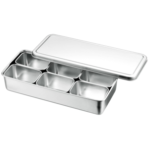 赤川器物製作所 AG 18-8 ステンレス ミニ 調味料入 6個入 赤川器物